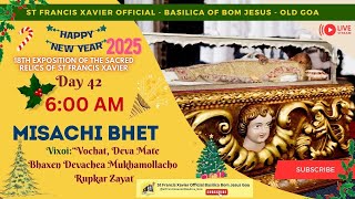 6 AM  Konkani Mass 18th Exposition of the Relics of St Francis Xavier  1 January 2025 [upl. by Jany]