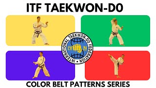 ITF TaekwonDo Color Belt Patterns Series  Chon Ji  Choong Moo [upl. by Nnaegroeg]