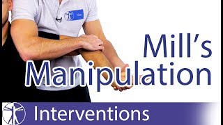 Mills Manipulation  Lateral Epicondyalgia [upl. by Lanoil]