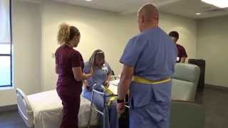 Physical Therapy Transfer Training  How To Transfer From Wheelchair To Bed [upl. by Gregg]