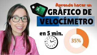 Aprende a crear un Gráfico de Velocímetro en 5min en EXCEL [upl. by Aryt542]