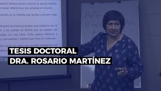 Cómo hacer una tesis doctoral  Dra Rosario Martínez [upl. by Htinnek]