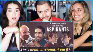 TVFs ASPIRANTS  Episode 1  quotUPSC  Optional Me Kya Haiquot  Reaction by Jaby Kristen amp Achara [upl. by Timoteo566]