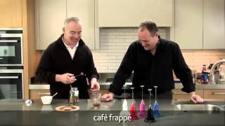 How to make a frappé coffee using an aerolatte milk frother [upl. by Nhabois]