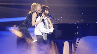 Tu Cara Me Suena  Edurne y Daniel Diges imitan a Marta Sánchez y Andrea Bocelli [upl. by Nnairda91]