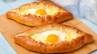 Georgian Cheese Stuffed Bread Khachapuri [upl. by Calvano]