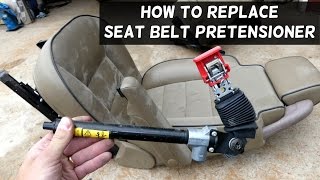 HOW TO REPLACE SEAT BELT PRETENSIONER [upl. by Adnawuj615]