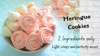 Meringue Cookies  2 Ingredients recipe [upl. by Maximo655]