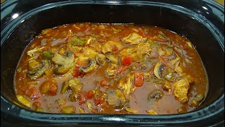 Slow Cooker Chicken Cacciatore [upl. by Brabazon435]