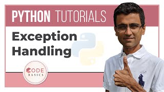 Python Tutorial  16 Exception Handling [upl. by Asilehs]