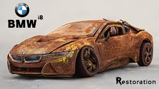 Abandoned BMW i8 Model Car Restoration [upl. by Cutty]