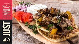 Greek pork souvlaki  Akis Petretzikis [upl. by Acinnod]