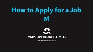 TCS  Online Registration for Job Application  Freshers  Official [upl. by Jennilee]