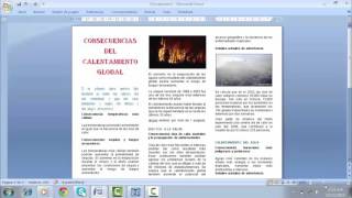 ¿COMO CREAR UN TRIPTICO EN WORD [upl. by Yedsnil]