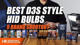 The Best D3S HID Bulbs Shootout and Comparison with 9 Brands  Headlight Revolution [upl. by Burdelle454]