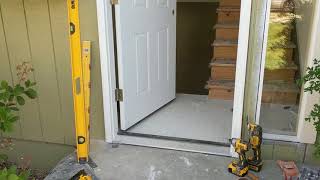 Jeld Wen Front Door Installation  Really crappy products and craftsmanship PART 1 [upl. by Aettam]