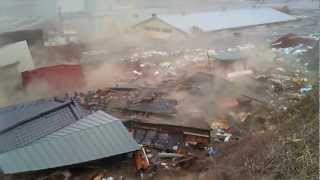 2011 Japan Tsunami Ofunato stabilized again with Deshaker [upl. by Nic]