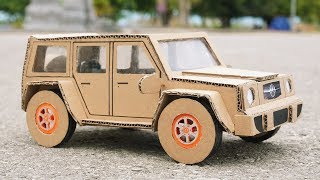 How to Make a Car Mercedes G63 from Cardboard  DIY Mercedes Car  YP Studio [upl. by Larine]