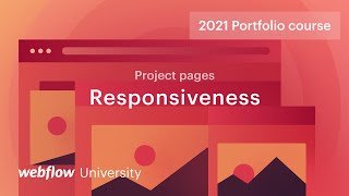 Responsive design on CMSdriven project pages — Build a custom portfolio in Webflow Day 8 [upl. by Lottie]