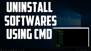 How To Uninstall Any ProgramsSoftwares Using CMD [upl. by Tj995]