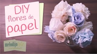 DIY Rosas para regalar  Cómo hacer rosas de papel  Paper flowers tutorial [upl. by Gorrian]