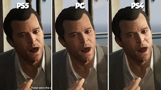 GTA 5 Expanded amp Enhanced Graphics Comparison PS5 vs PC vs PS4 [upl. by Tegirb]