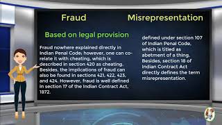 What is Difference Between Fraud amp Misrepresentation [upl. by Aennyl]