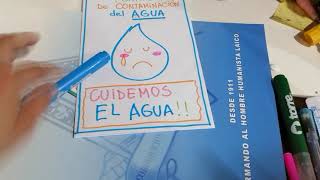 DÍPTICO CONTAMINACIÓN DEL AGUA [upl. by Marys]