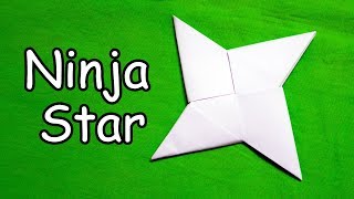 How to make a Paper Ninja Star Shuriken  Easy Origami [upl. by Jermyn]