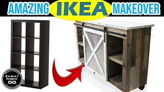 IKEA Kallax Makeover 70 Ikea HACK  Pallet Kallax [upl. by Hedveh]