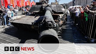 Russia shows off Western military hardware captured in war in Ukraine  BBC News [upl. by Eniretak]