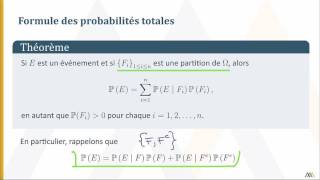 Formule des probabilités totales [upl. by Asserac]