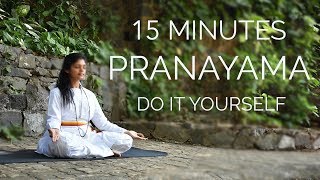 15 Minutes Pranayama  Do It Yourself  SRMD Yoga [upl. by Seymour]