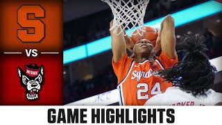 Syracuse vs NC State Game Highlights  202324 ACC Mens Basketball [upl. by Nosyla]