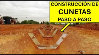 ¿Cómo Hacer un Desague para Aguas Lluvias  Cunetas o Canales de Concreto [upl. by Rein735]