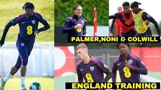 Cole Palmer Levi Colwill And Madueke In England Training Ahead Of Greece [upl. by Herwin]