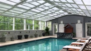 RollACover Motorized Pool Enclosure  Suncover  Motorized Pool Roof [upl. by Elga]