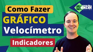 GRÁFICO de VELOCÍMETRO  Como Fazer Gráfico de Velocímetro com Indicadores no Excel [upl. by Seline565]