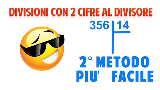 Divisioni con due cifre al divisore metodo 2 facile  videolezione di matematica [upl. by Arihsaj]