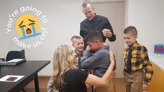 Colombian Orphan Finally Reunited With Adopted Family [upl. by Ahsilif758]