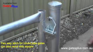 Gate Latch 2 way for round pipe and square [upl. by Daron698]