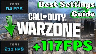 BEST Warzone MW3 MWZ PC Graphics Settings Guide Optimize MAX FPS and Visibility [upl. by Matti]