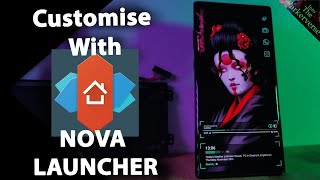 Customise your Phone with Nova Launcher  Quick Android Guide 2022  How to use nova [upl. by Eibrab]