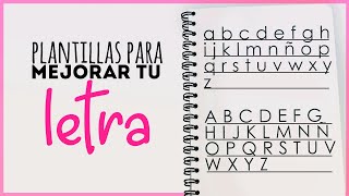 Pack de Plantillas para mejorar tu Letra  Letra Más Bonita [upl. by Edea]