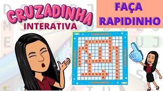 Cruzadinha Interativa  Como Fazer e Imprimir RÁPIDO E FÁCIL [upl. by Schram92]