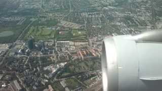 Landing in Vienna International Airport with view of the whole city Vienna HD [upl. by Zaller952]