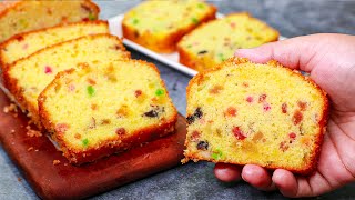 Bakery Style Dry Fruit Cake  Vanilla Fruit Cake Recipe  Yummy [upl. by Settle]