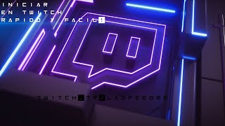 COMO EMPEZAR EN TWITCH PC DIRECTO TUTORIAL ESPAÑOL RAPIDO Y FACIL 2020 [upl. by Aracahs852]