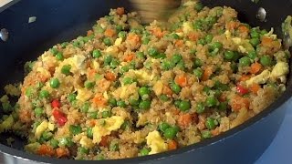 Quinoa Recipe  Quinoa Fried quotRicequot [upl. by Yenetruoc]