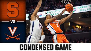 Syracuse vs Virginia Condensed Game  202324 ACC Men’s Basketball [upl. by Abroms]